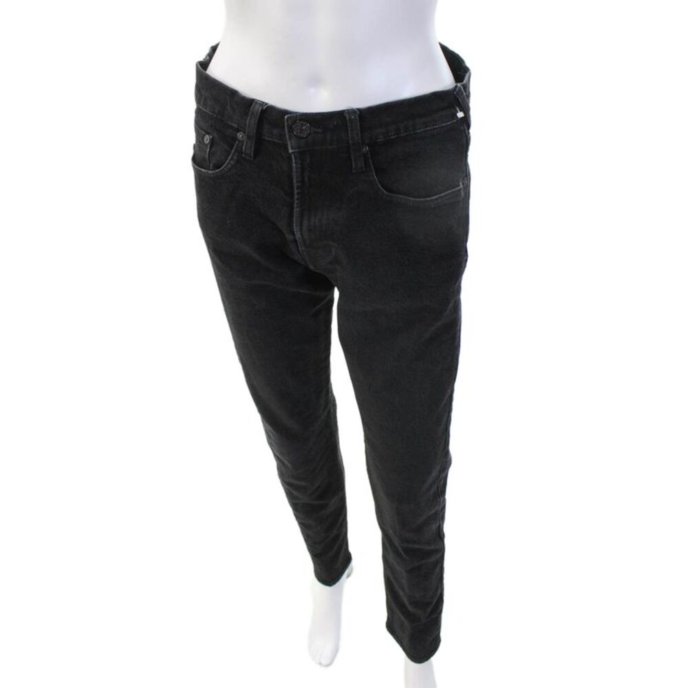 Paul Smith Men Black Skinny Tapered Jeans High Rise Size 30